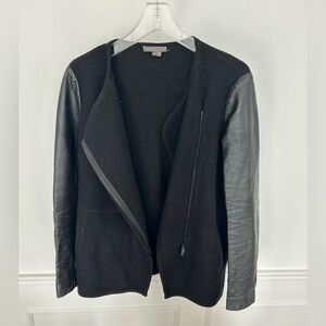 Vince size small wool and leather jacket